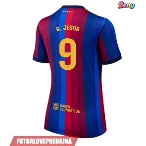 Lacne Ženy Futbalové dres Barcelona Gabriel Jesus #9 2026-27 Krátky Rukáv - Domáci